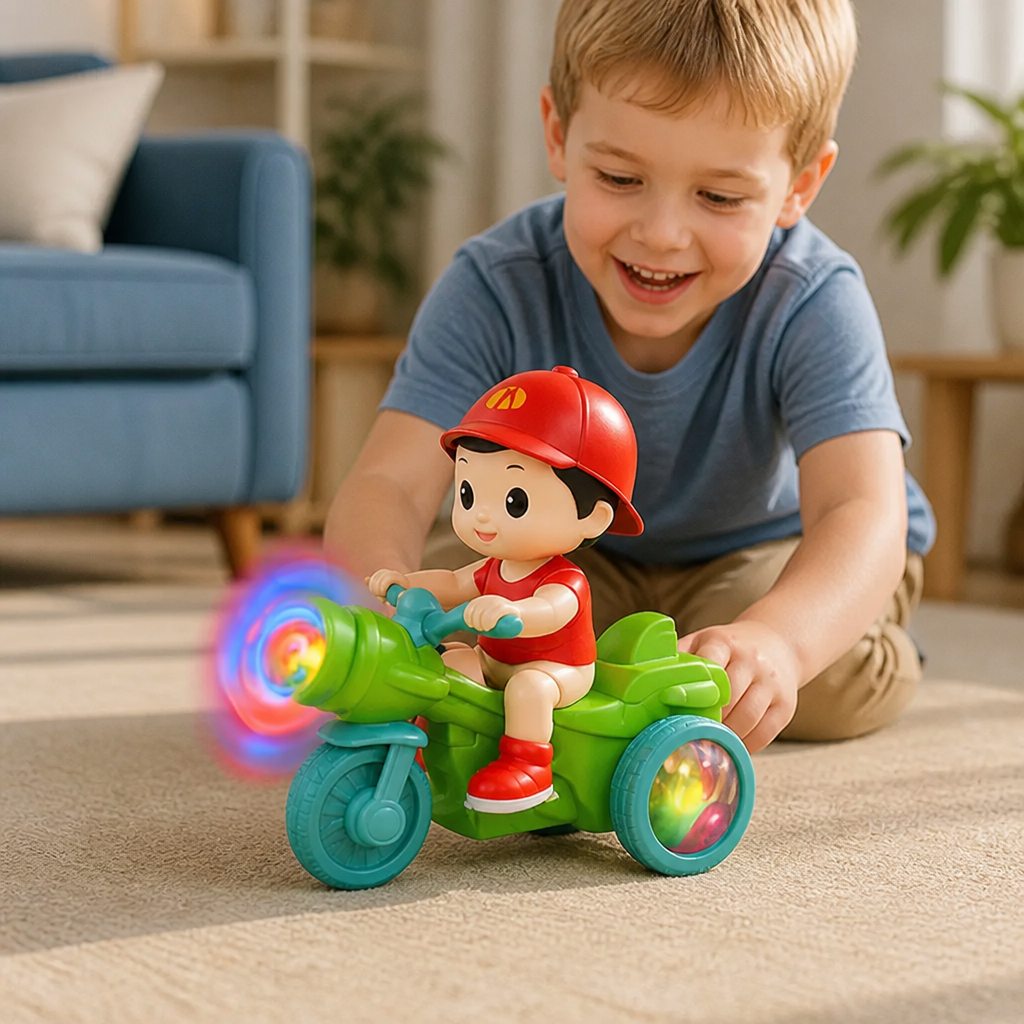 Light-Up Musical Kids Stunt Scooter Toy