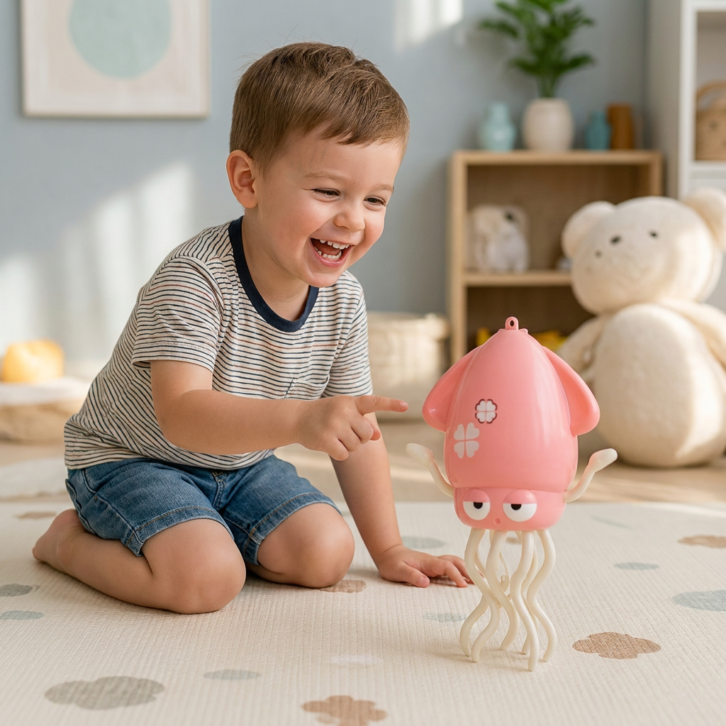 Dancing Squid Tummy Time Toy