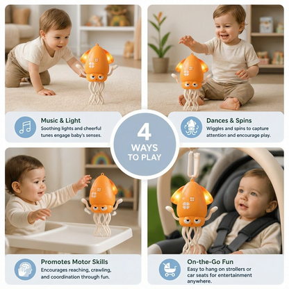 Dancing Squid Tummy Time Toy