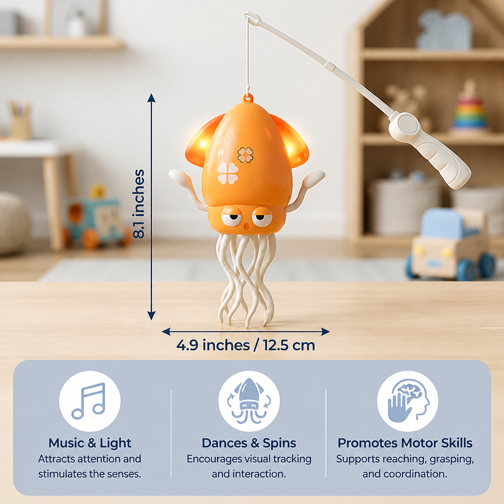Dancing Squid Tummy Time Toy