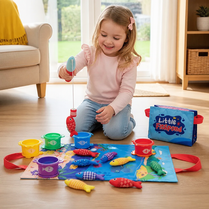 Montessori Plush Fishing Bond Toy