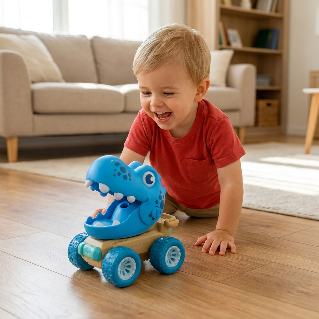 PUSH & DRIVE - DINO MONSTER TRUCKS