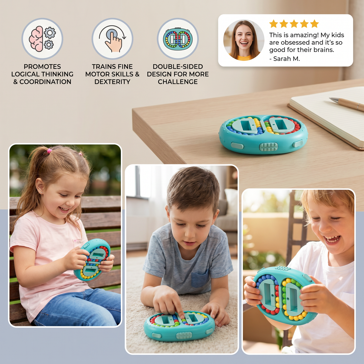 Two-Sided Colour Ball Logic Game