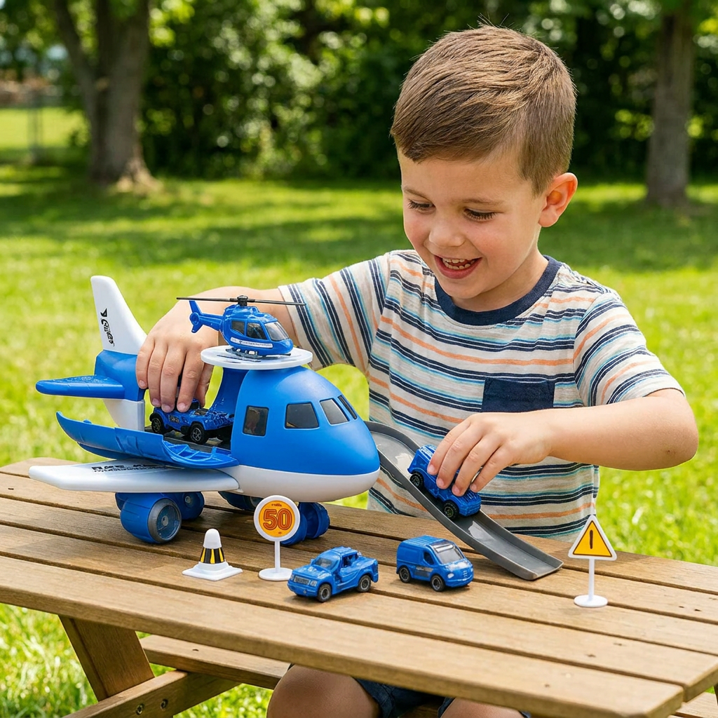 Aircraft and Vehicle Play Set