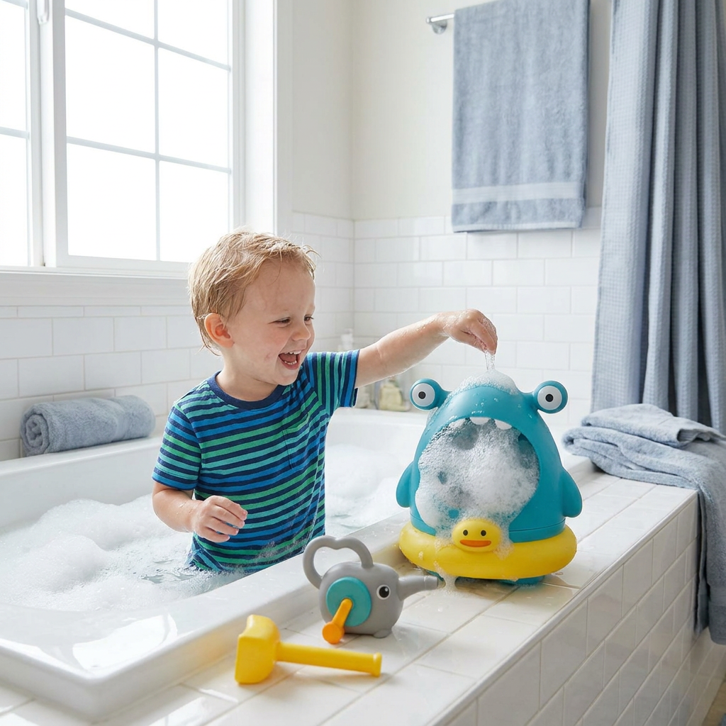 Cute Bubble Bath Toy for Kids – Automatic Foam Maker for Water & Bath Fun