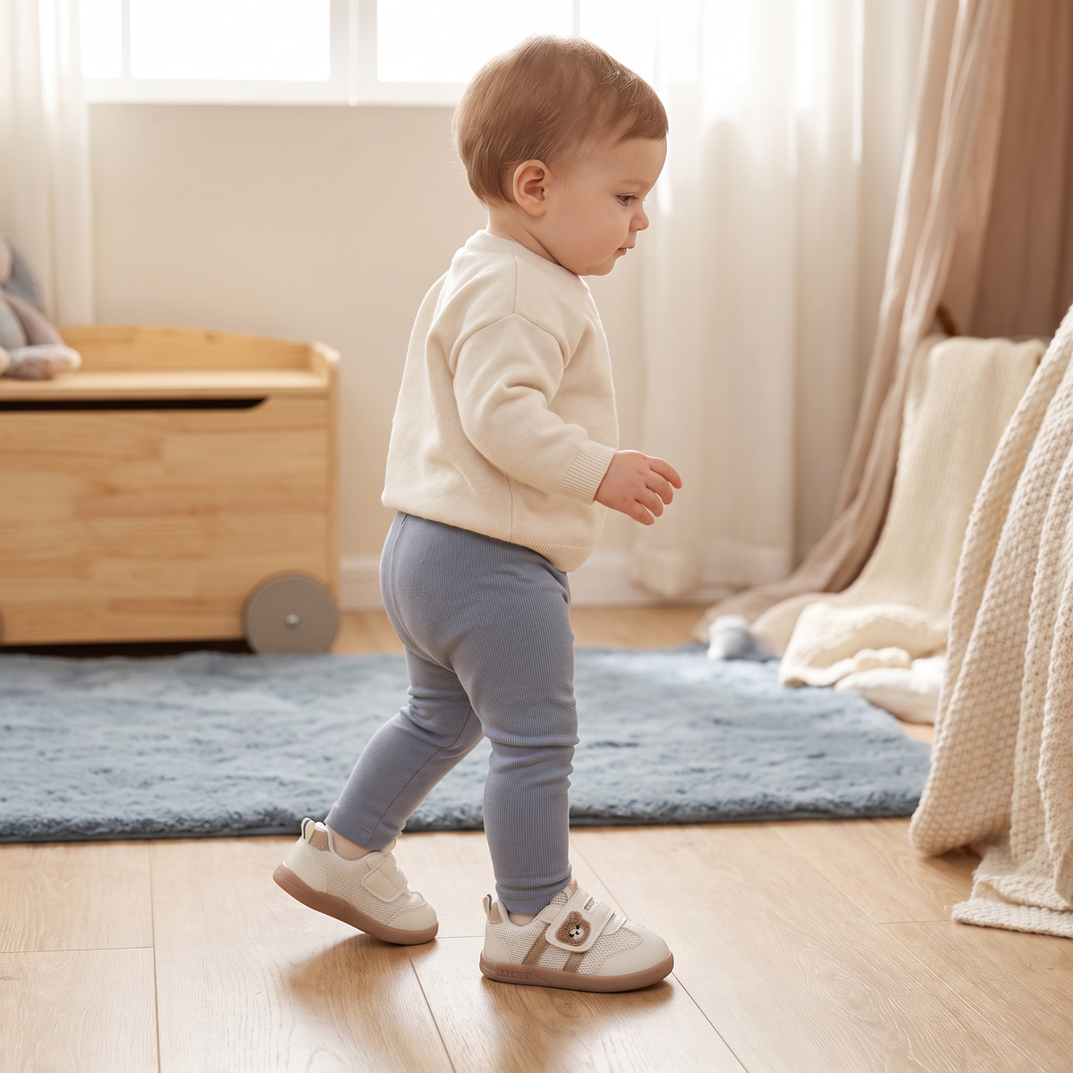 Breathable Baby & Toddler First Walking Shoes – Soft Sole & Non-Slip