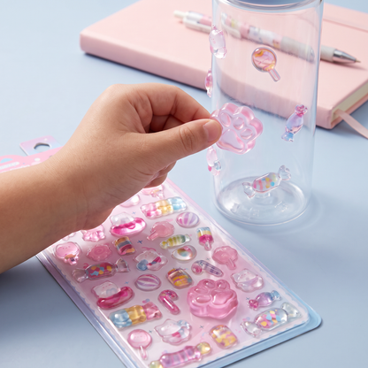 3D Squishy Pet Paw Stickers – Cute Puffy Stickers for Kids