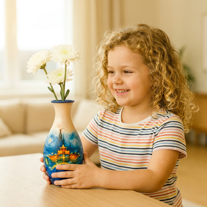 Elegant 3D puzzle vase - Suitable for real flowers