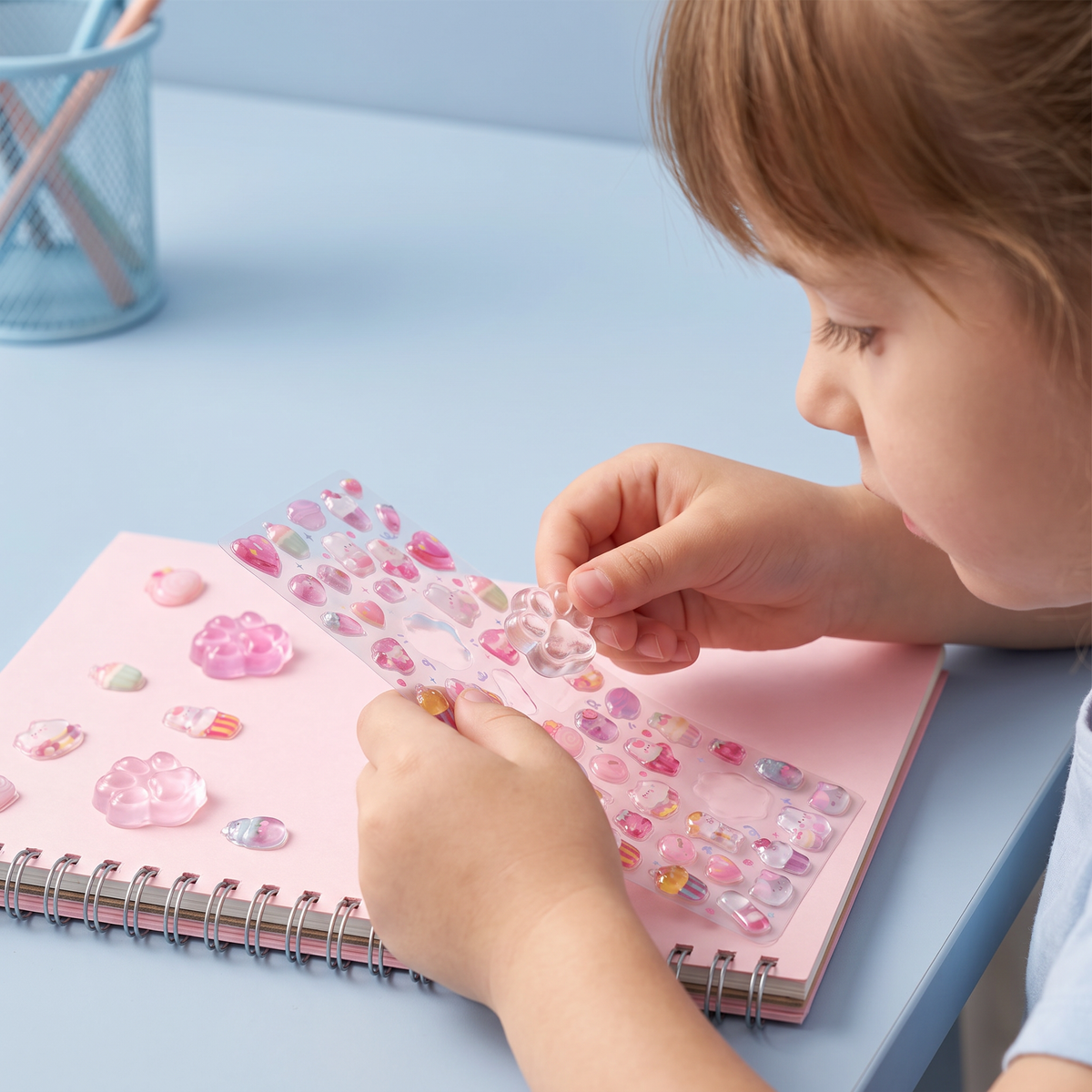 3D Squishy Pet Paw Stickers – Cute Puffy Stickers for Kids