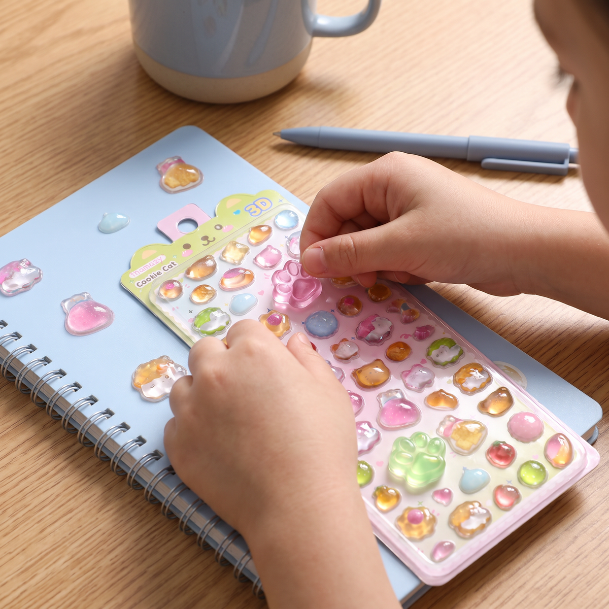 3D Squishy Pet Paw Stickers – Cute Puffy Stickers for Kids
