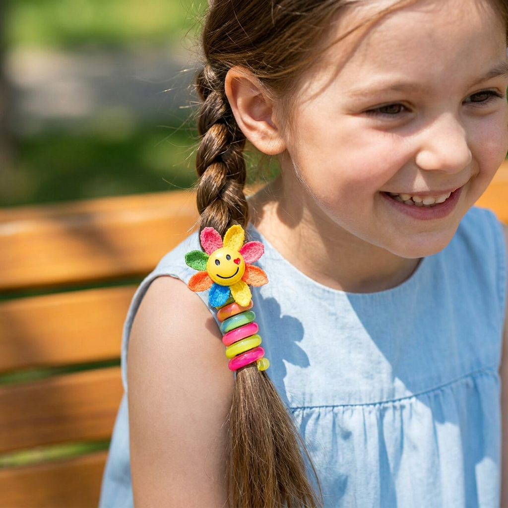 Cute Kids Spiral Hair Tie Set