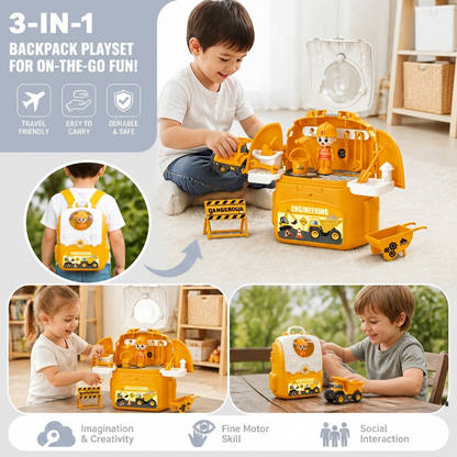 3-in-1 Backpack Playset for on the Go