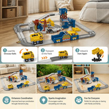 Interactive Electric Quarry Adventure Train Set