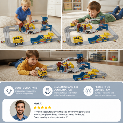 Interactive Electric Quarry Adventure Train Set