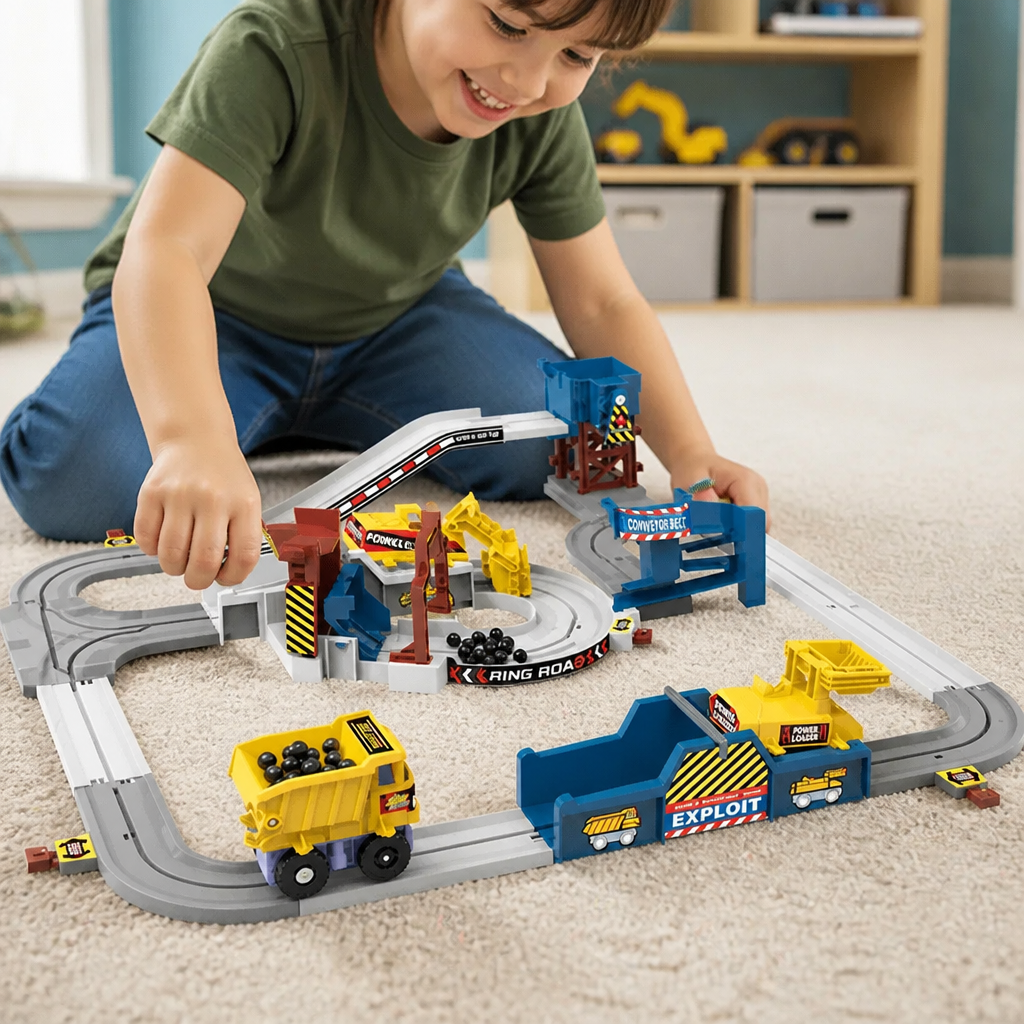 Interactive Electric Quarry Adventure Train Set