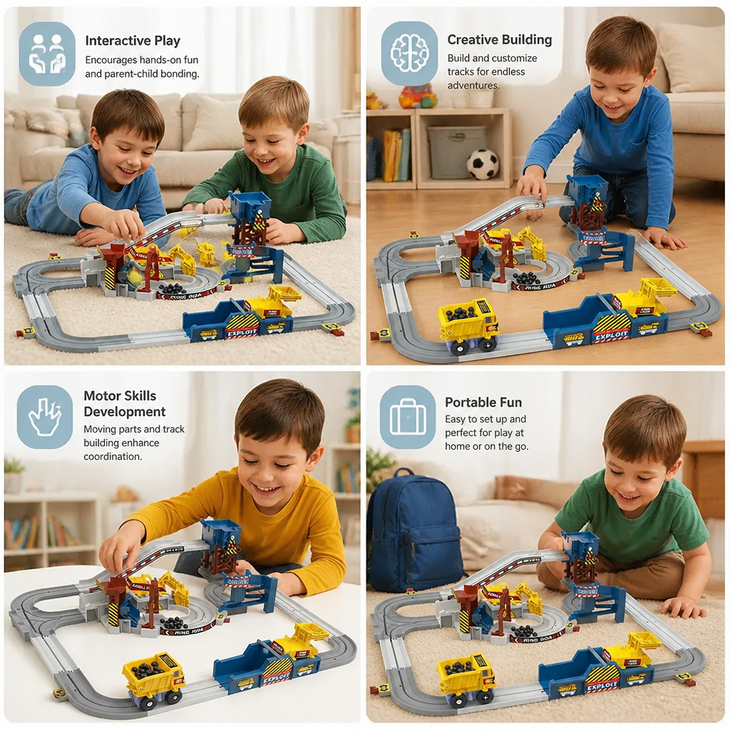Interactive Electric Quarry Adventure Train Set