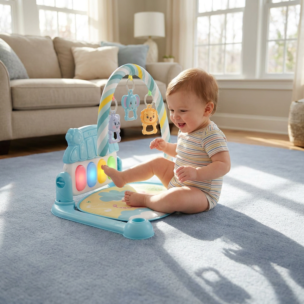 Musical Baby Pedal Piano for Limbs Coordination and Visual & Auditory Training