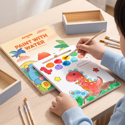 Watercolor Painting Book with Brush – Mess-Free Paint with Water Fun