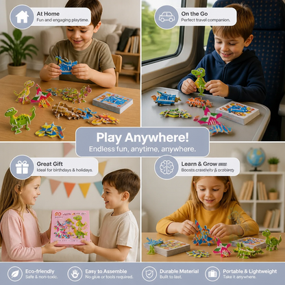 3D Cartoon Puzzle Set for Children