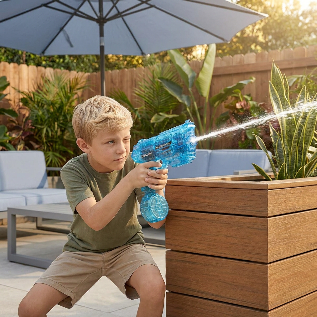Electric Space Water Gun with Circular Tank
