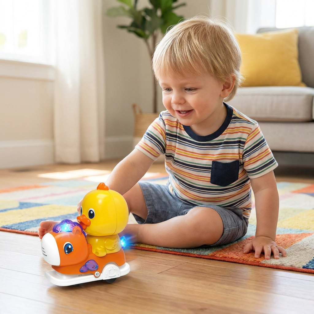Interactive Animal Swing Toy with Music & Lights