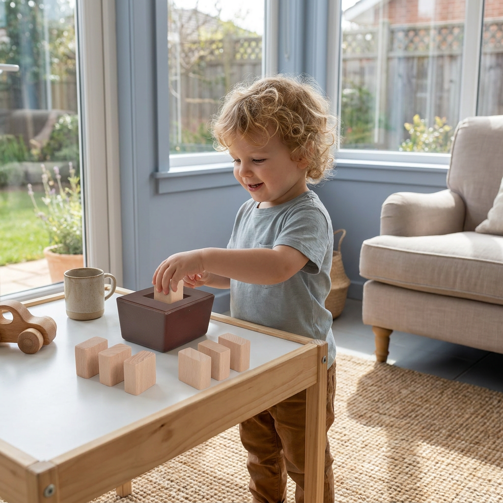 3D Wooden Logic Puzzle & Shape Challenge