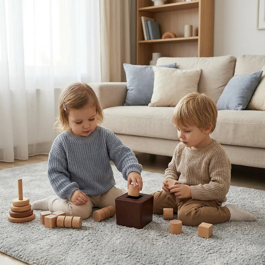 3D Wooden Logic Puzzle & Shape Challenge