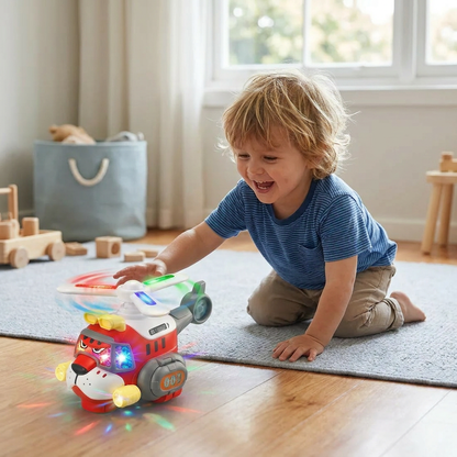 Funny Tiger Airplane Toy – 360° Rotating Kids Toy with Lights & Sound
