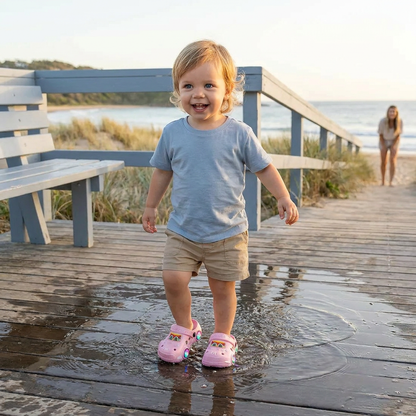 Light-Up Car Kids Slides – Non-Slip Bath & Beach Slippers