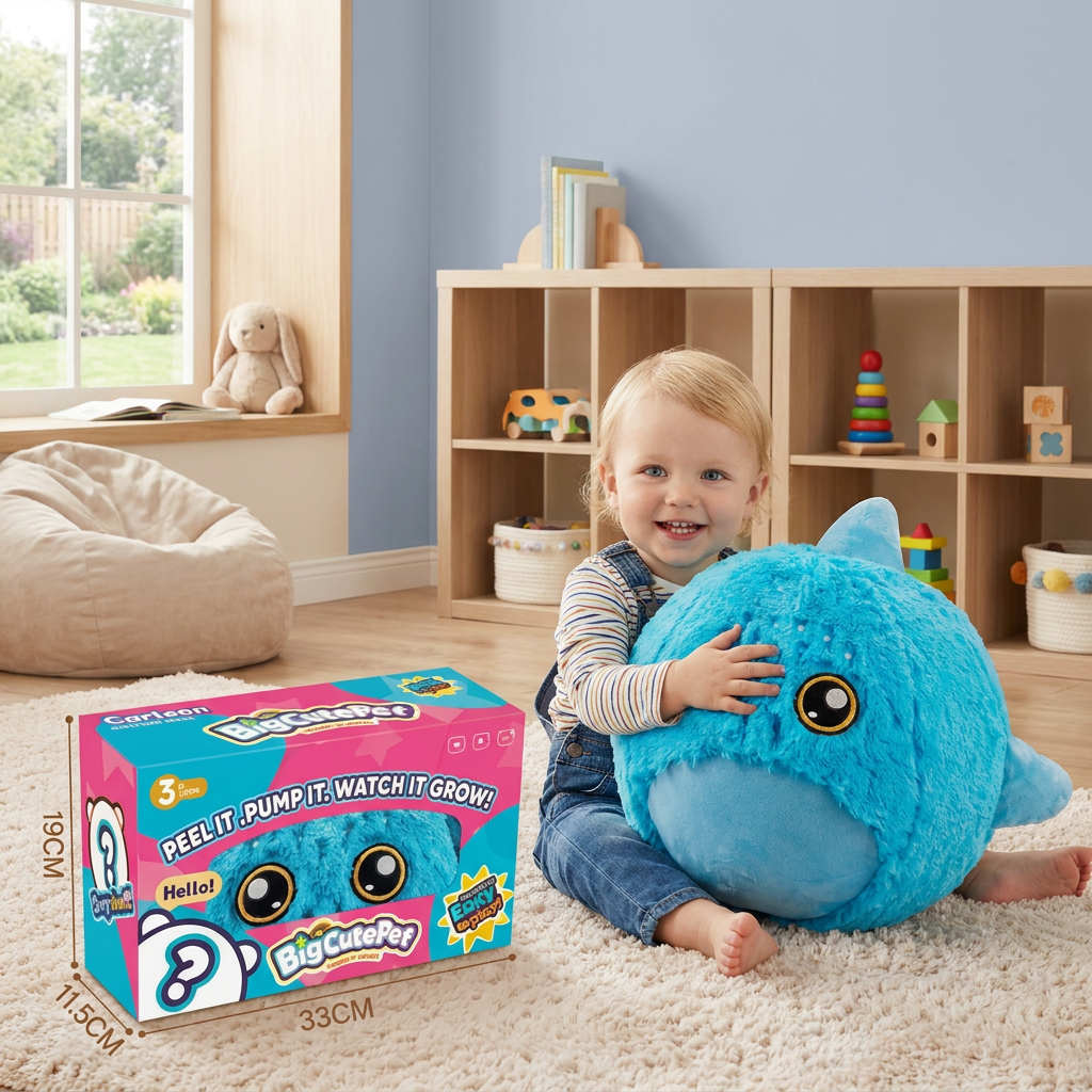 Inflatable Plush Hopping Animal for Kids – Bouncy Fun Toy