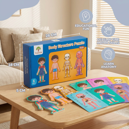 Wooden Human Body Puzzle for Kids – Learn Anatomy Through Play