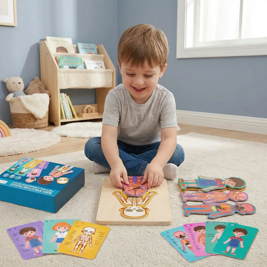 Wooden Human Body Puzzle for Kids – Learn Anatomy Through Play