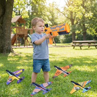 Kids Airplane Launcher – Outdoor Flying Toy Game