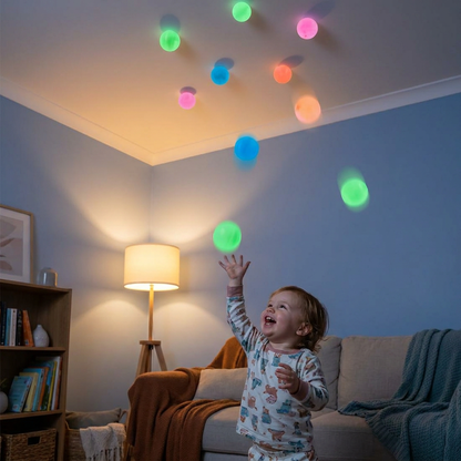 Glow in the Dark Sticky Balls – Throw & Stick Ceiling Toy for Kids & Adults