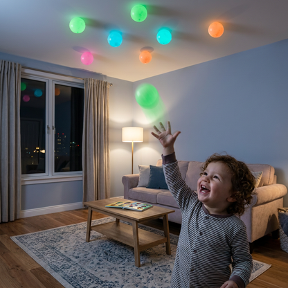 Glow in the Dark Sticky Balls – Throw & Stick Ceiling Toy for Kids & Adults