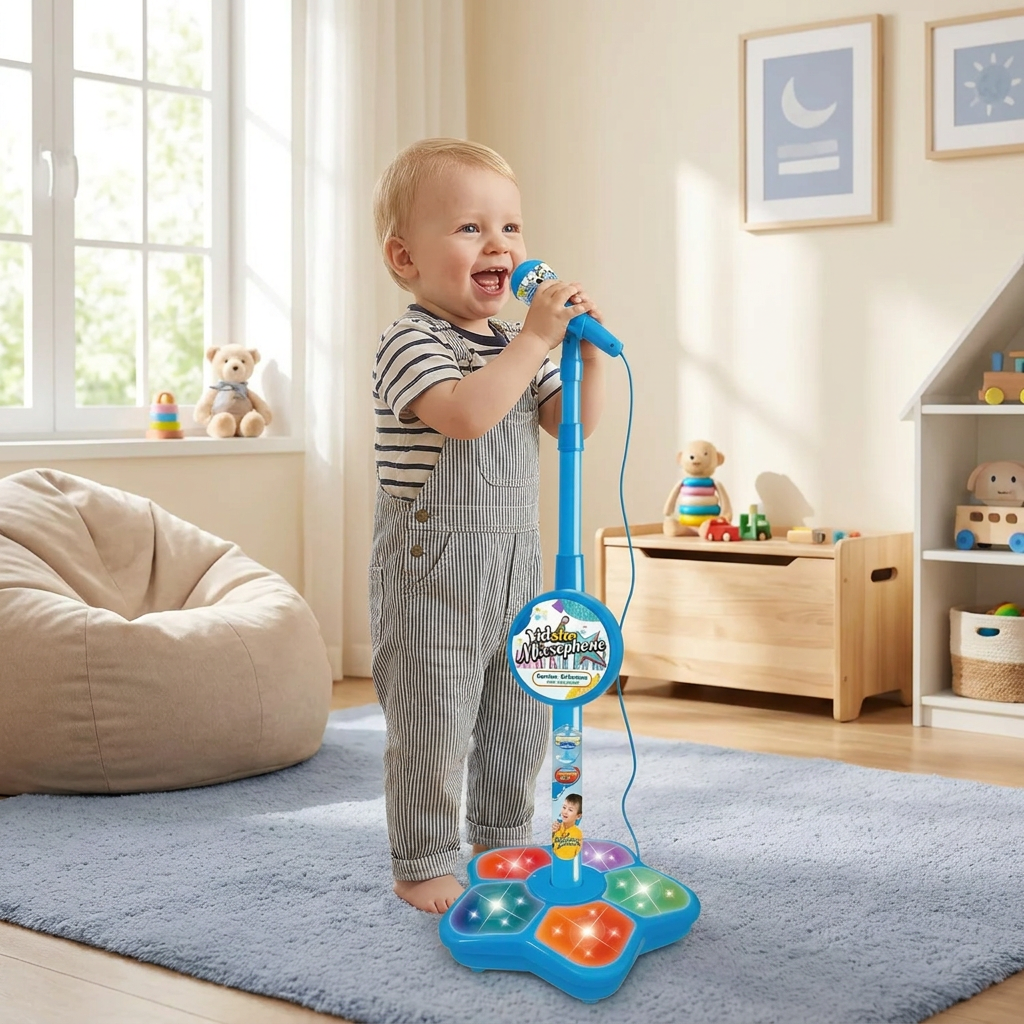 Kids Karaoke Machine with Microphone Stand – Singing Fun Set