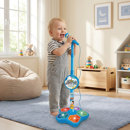 Kids Karaoke Machine with Microphone Stand – Singing Fun Set