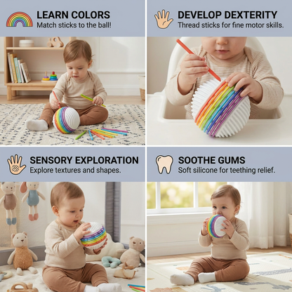Montessori Sensory Ball – Colour Learning & Fine Motor Skills Toy