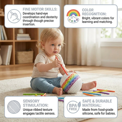 Montessori Sensory Ball – Colour Learning & Fine Motor Skills Toy