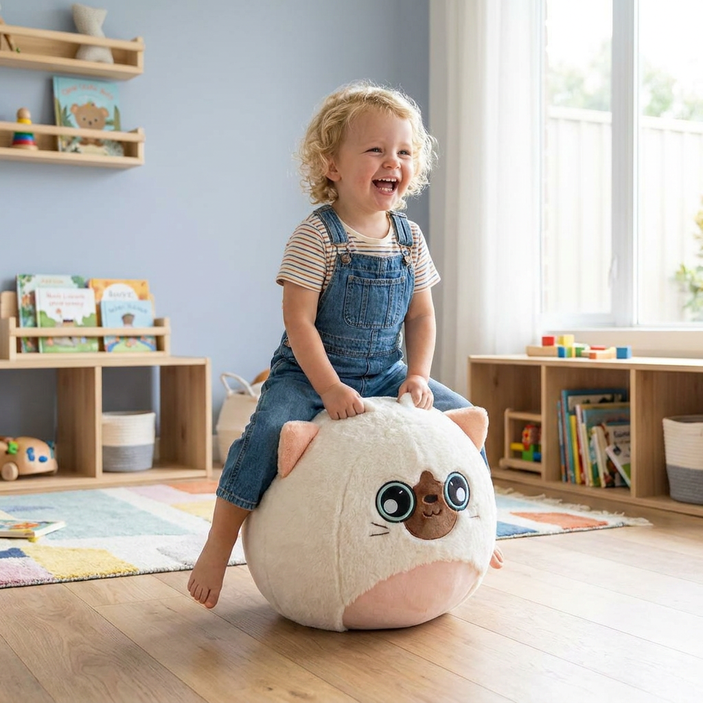 Inflatable Plush Hopping Animal for Kids – Bouncy Fun Toy