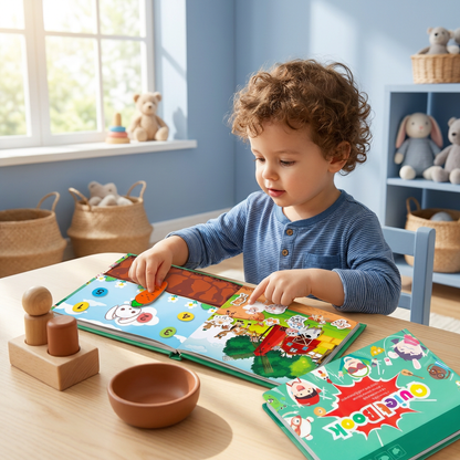 Montessori Reusable Sticker Book for Kids – Learning & Activity Busy Book