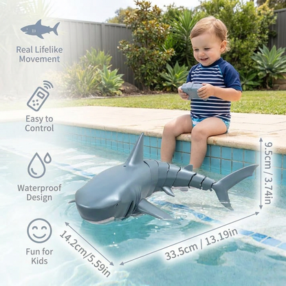 Remote-Controlled Shark Water Toy – RC Swimming Robot for Kids