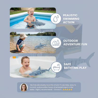 Remote-Controlled Shark Water Toy – RC Swimming Robot for Kids