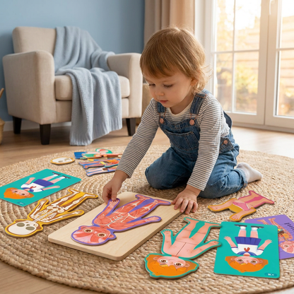 Wooden Human Body Puzzle for Kids – Learn Anatomy Through Play