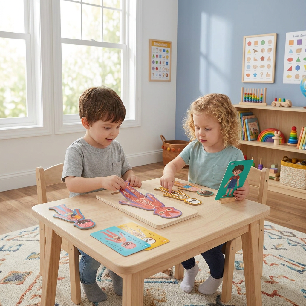 Wooden Human Body Puzzle for Kids – Learn Anatomy Through Play