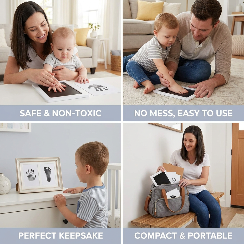 Baby Hand & Footprint Kit – Keepsake Set for Toddlers