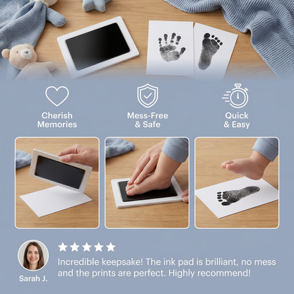 Baby Hand & Footprint Kit – Keepsake Set for Toddlers