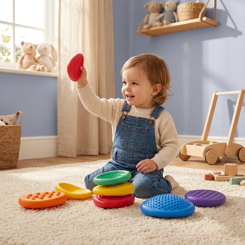 Sensory Stones for Kids – Textured Touch & Feel Learning Toy for Early Development