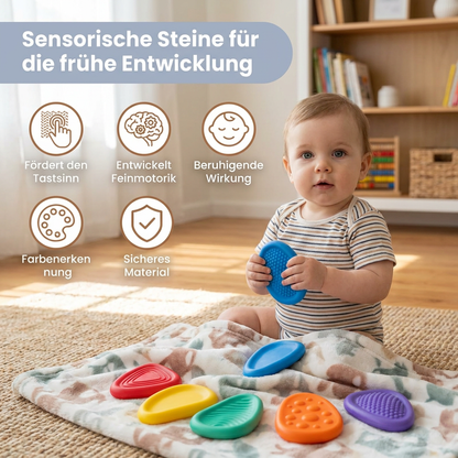Sensory Stones for Kids – Textured Touch & Feel Learning Toy for Early Development