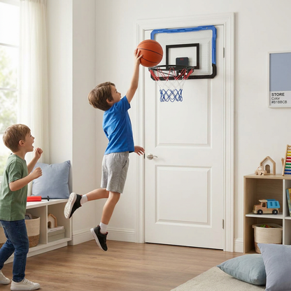 Mini Basketball Hoop for Kids – Wall & Door Mount Set